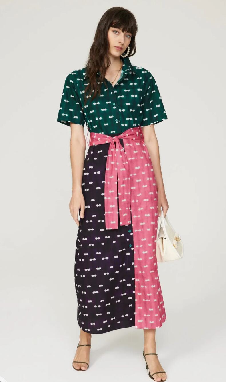 Busayo Collective Polka Dot Shirt Dress Size 6
